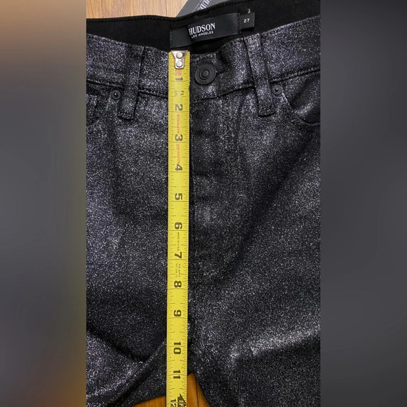 NWT Hudson Barbara High Waist Supreme Skinny Ankle Jeans Sparkle Apollo Size 27 - Picture 11 of 12